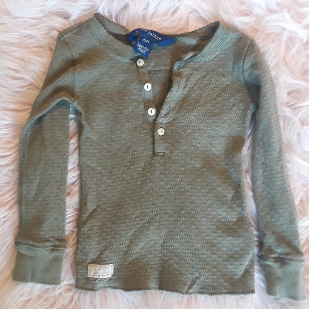 Olive green long sleeve shirt